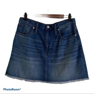 NWT Madewell Denim Mini Skirt